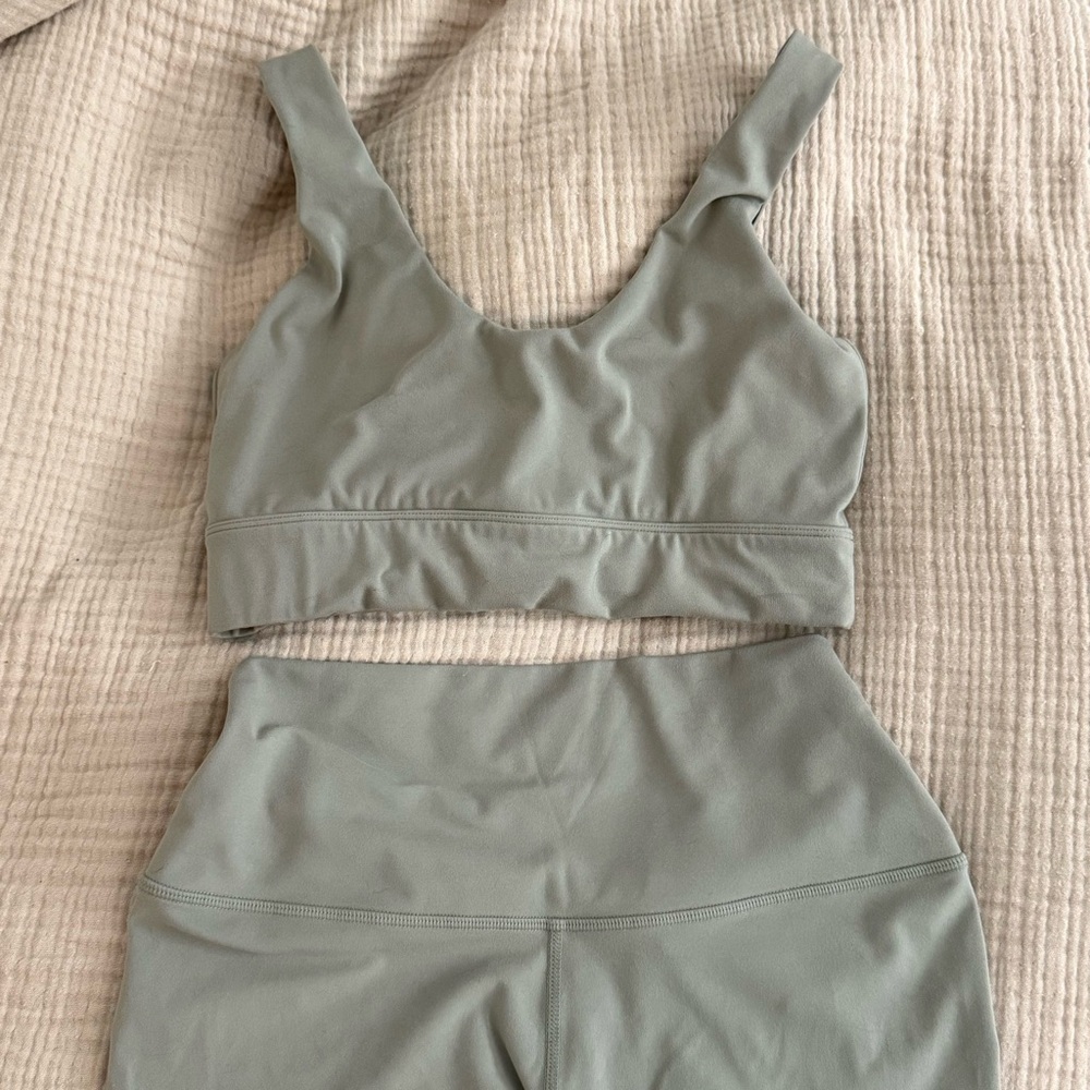Varley Olive Green Activewear Set